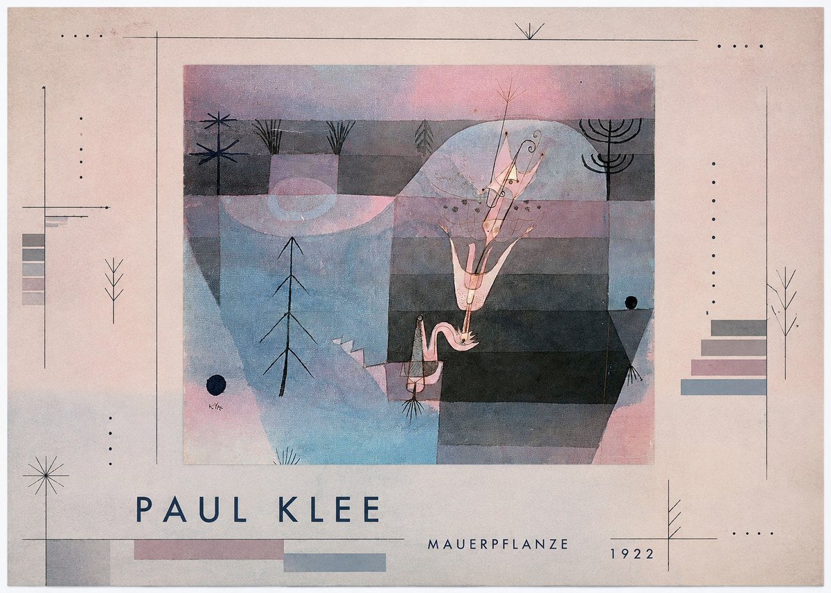 Paul Klee Mauerpflanze No4 - Póster