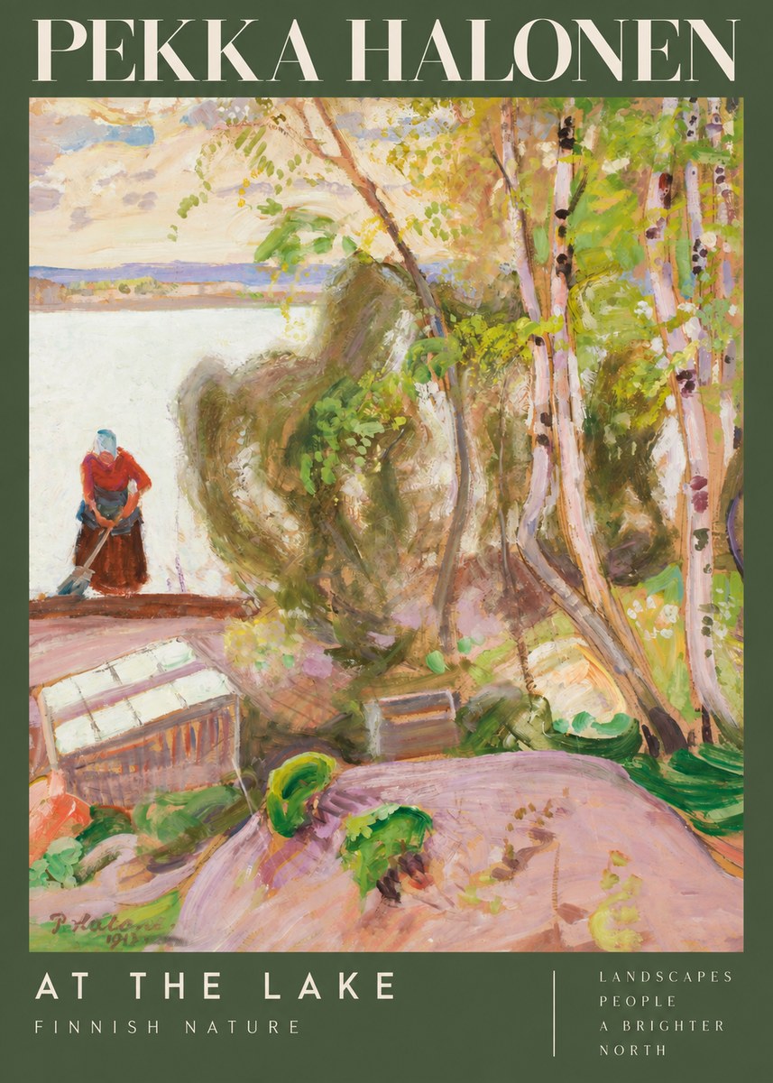 Pekka Halonen At the Lake No2 - Póster