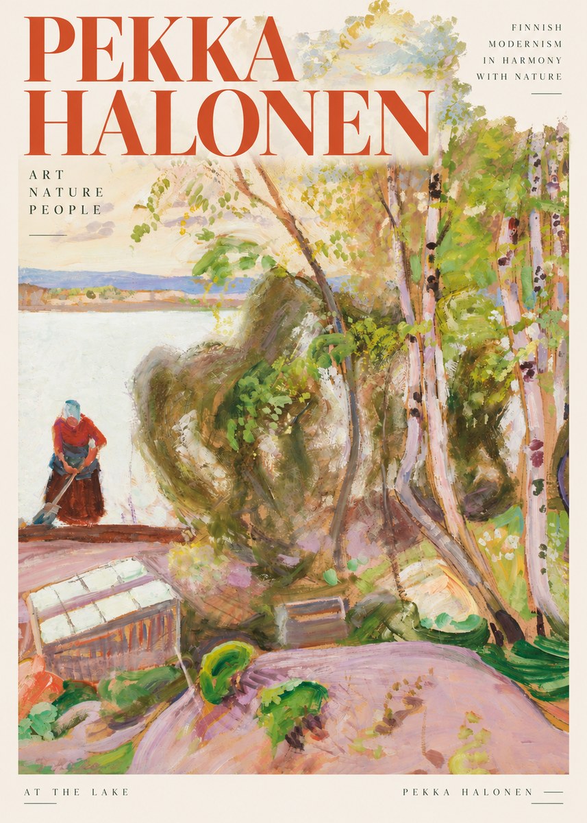 Pekka Halonen At the Lake No3 - Póster