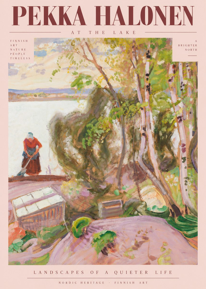 Pekka Halonen At the Lake No5 - Póster