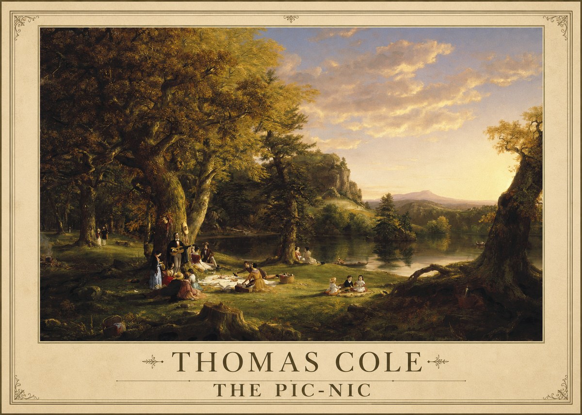 Thomas Cole The Pic-nic II No1 - Póster