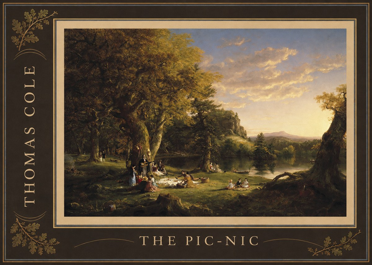 Thomas Cole The Pic-nic II No2 - Póster