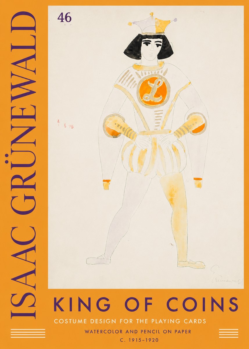 Isaac Grünewald King of Coins No2 - Póster