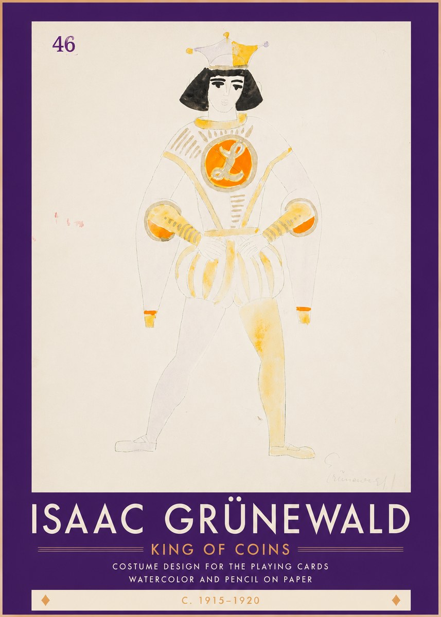 Isaac Grünewald King of Coins No3 - Póster