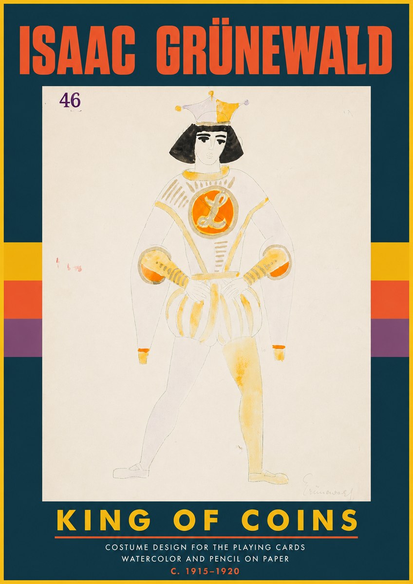 Isaac Grünewald King of Coins No4 - Póster