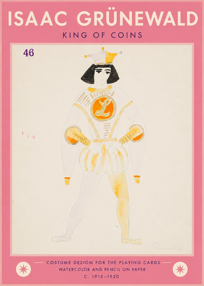 Isaac Grünewald King of Coins No5 - Póster