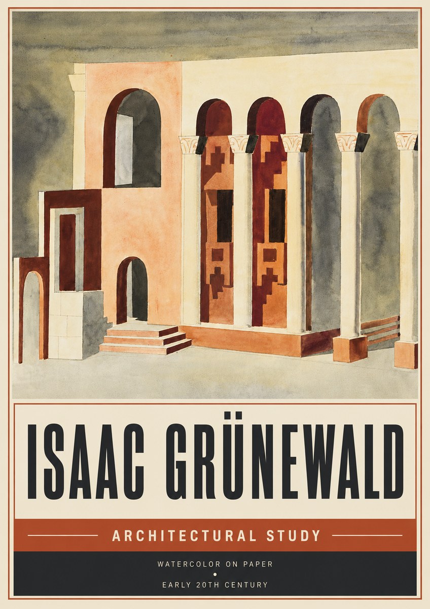 Isaac Grünewald Architectural Study II No5 - Póster