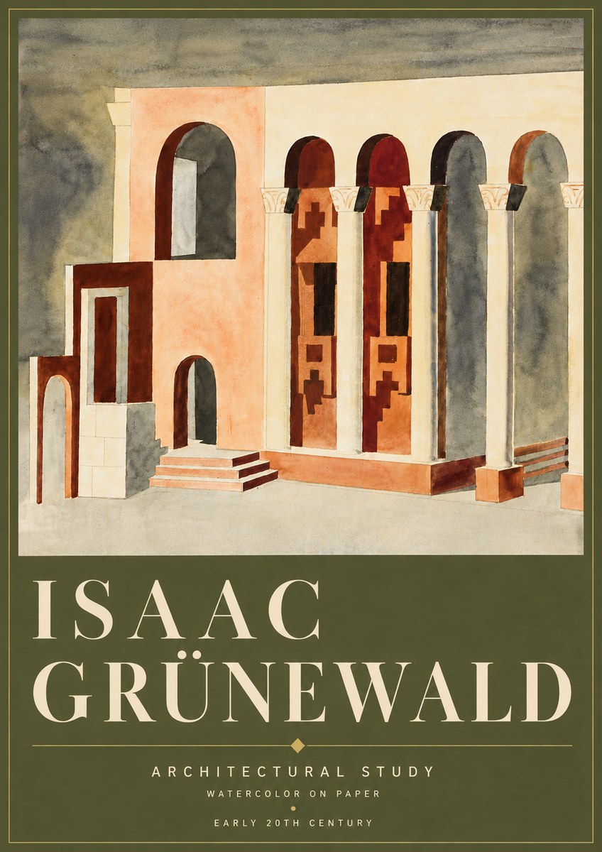 Isaac Grünewald Architectural Study II No6 - Póster