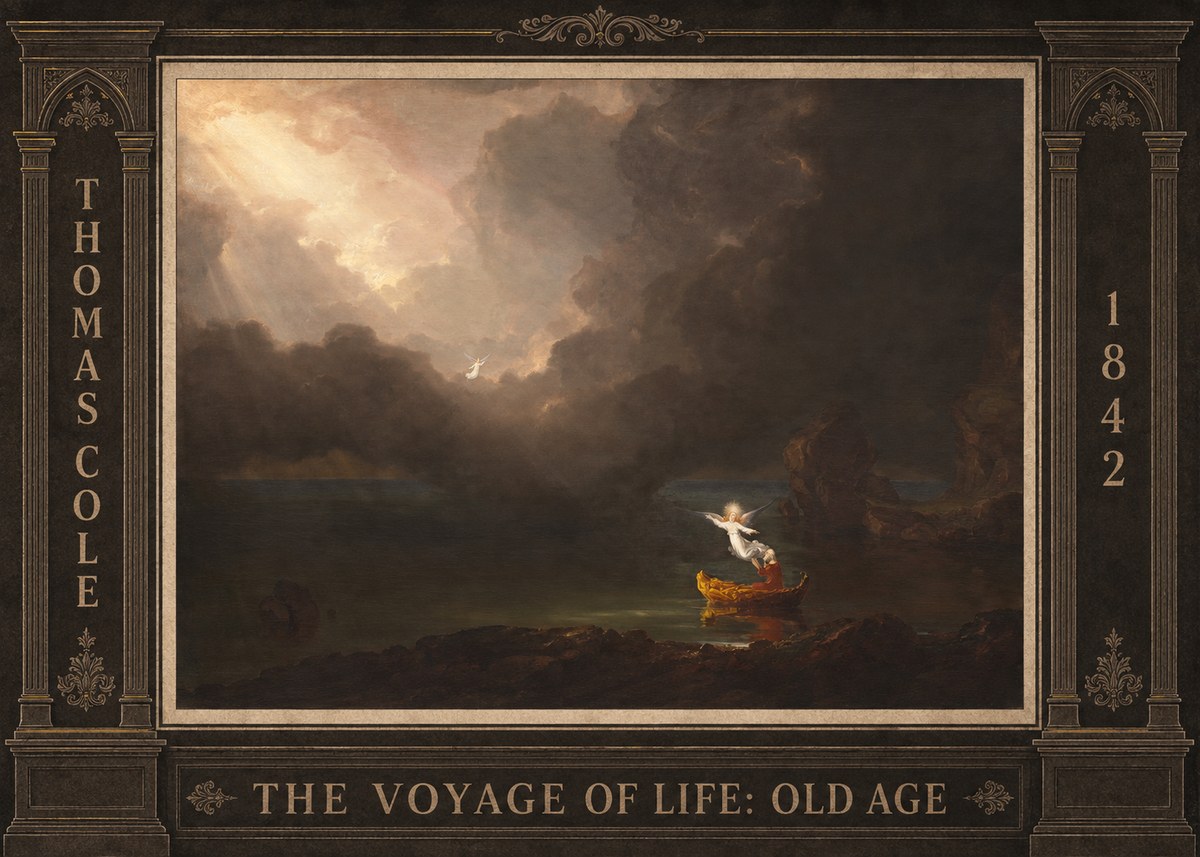 Thomas Cole The Voyage of Life: Old Age IV No3 - Póster