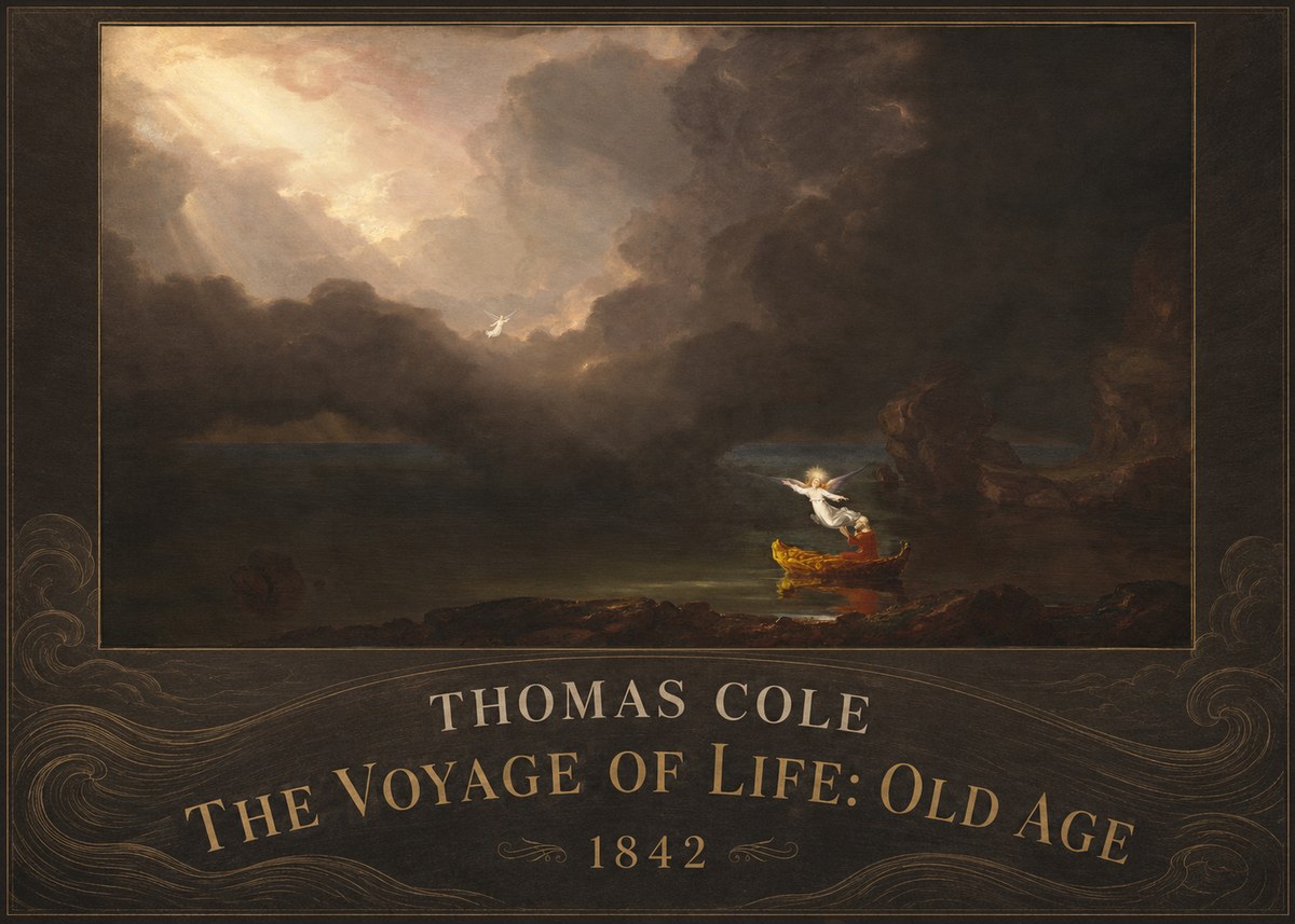 Thomas Cole The Voyage of Life: Old Age IV No4 - Póster