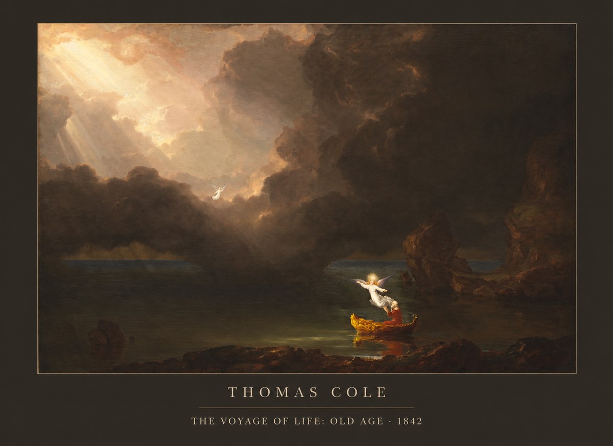 Thomas Cole The Voyage of Life: Old Age IV No6 - Póster