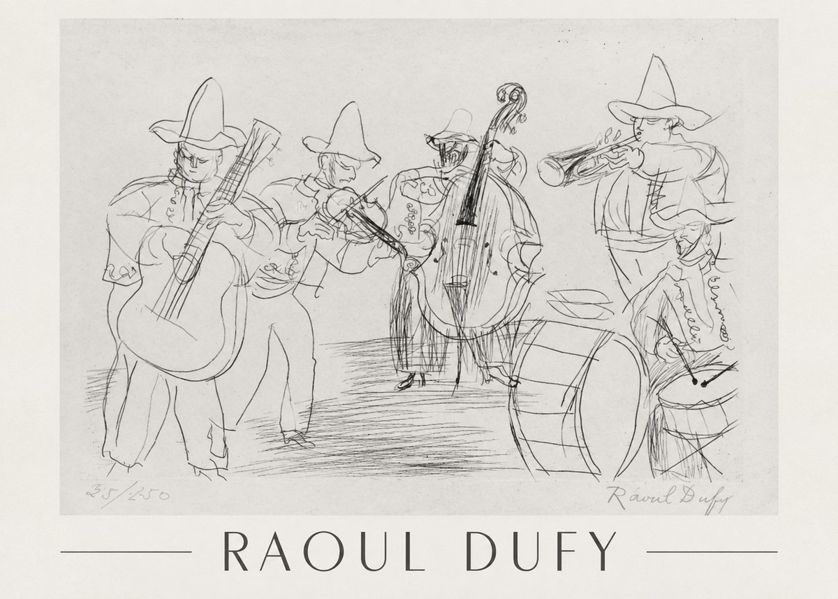 Raoul Dufy Musicians No1 - Póster