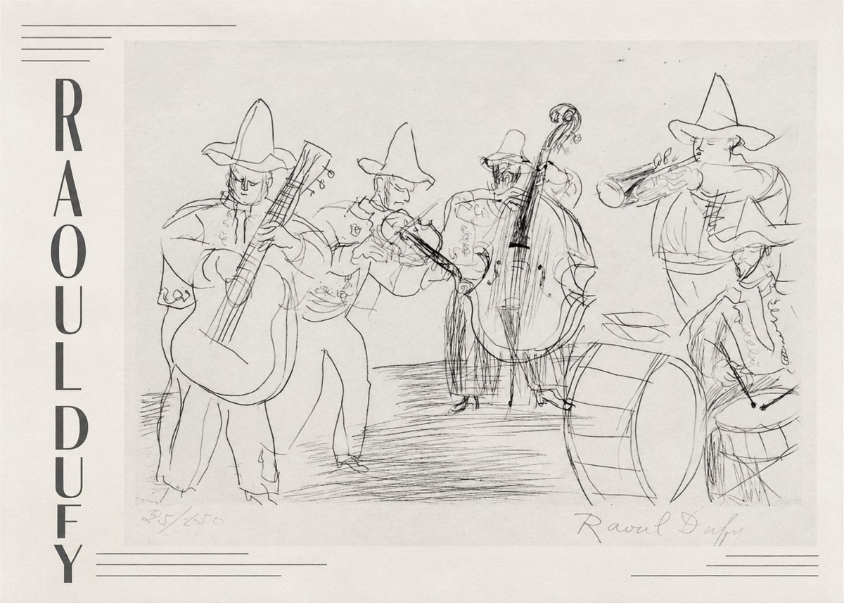 Raoul Dufy Musicians No2 - Póster