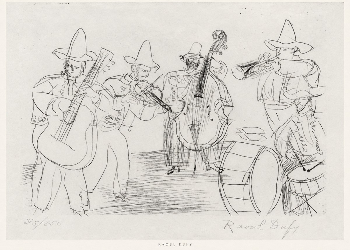 Raoul Dufy Musicians No6 - Póster