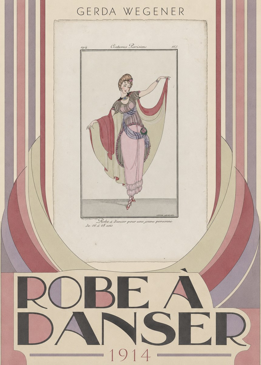 Gerda Wegener Robe À Danser No5 - Póster