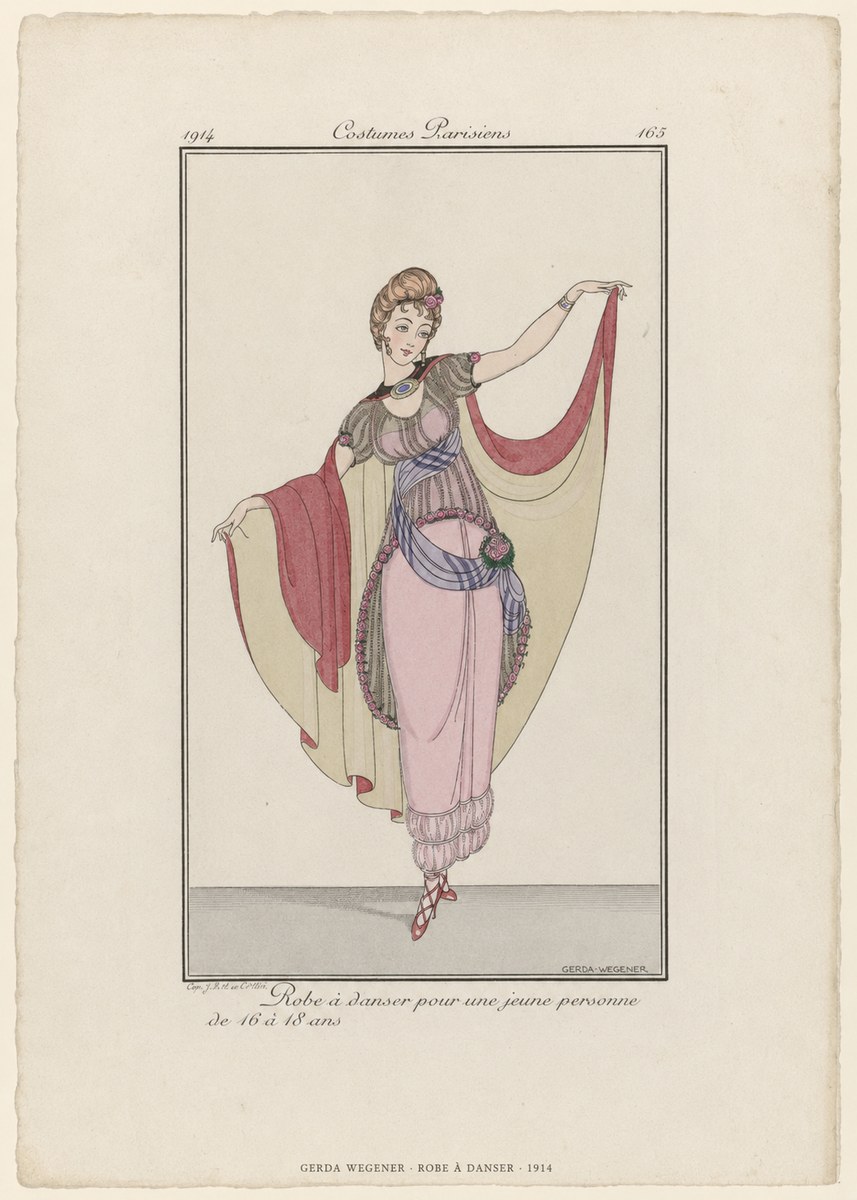 Gerda Wegener Robe À Danser No6 - Póster