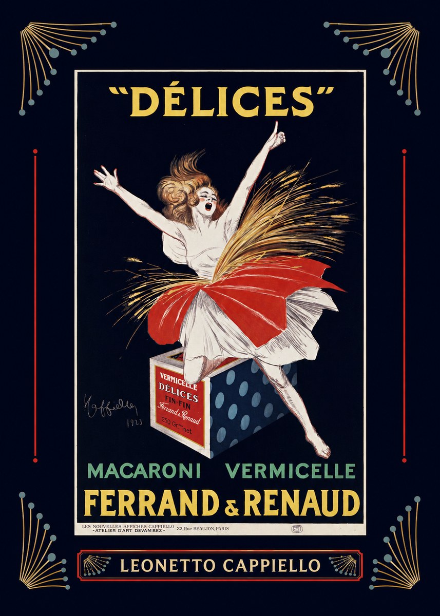 Leonetto Cappiello Délices II No6 - Póster