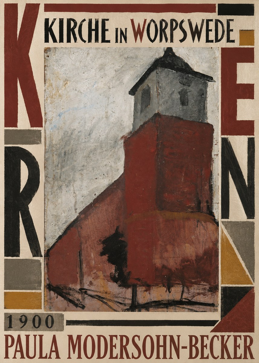 Paula Modersohn-Becker Kirche in Worpswede No5 - Póster