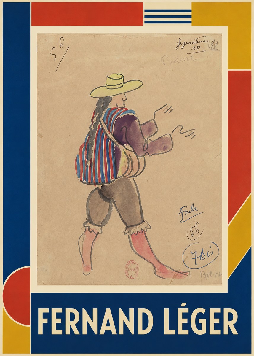 Fernand Léger Figuration (Bolivie) No1 - Póster