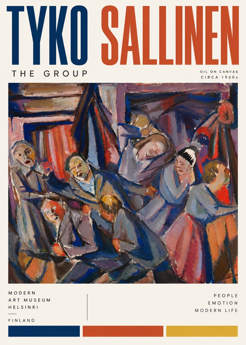 Tyko Sallinen The Group No4 - Póster