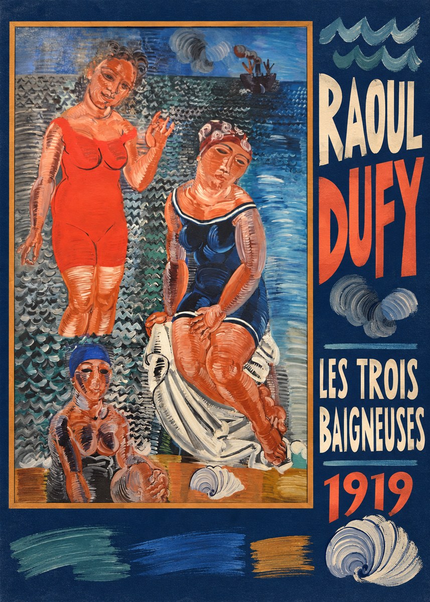 Raoul Dufy Les Trois Baigneuses No5 - Póster