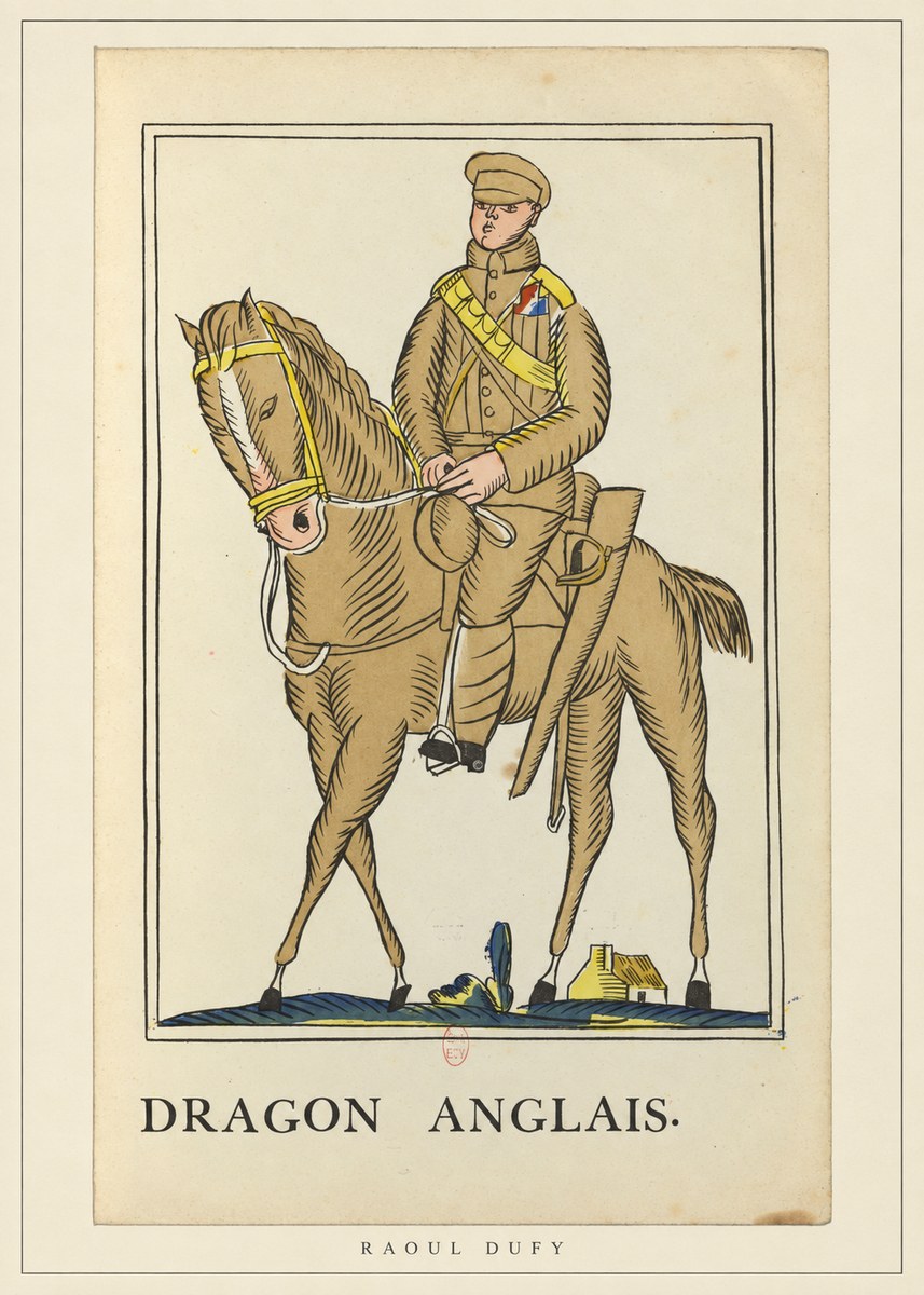 Raoul Dufy Dragon Anglais No4 - Póster