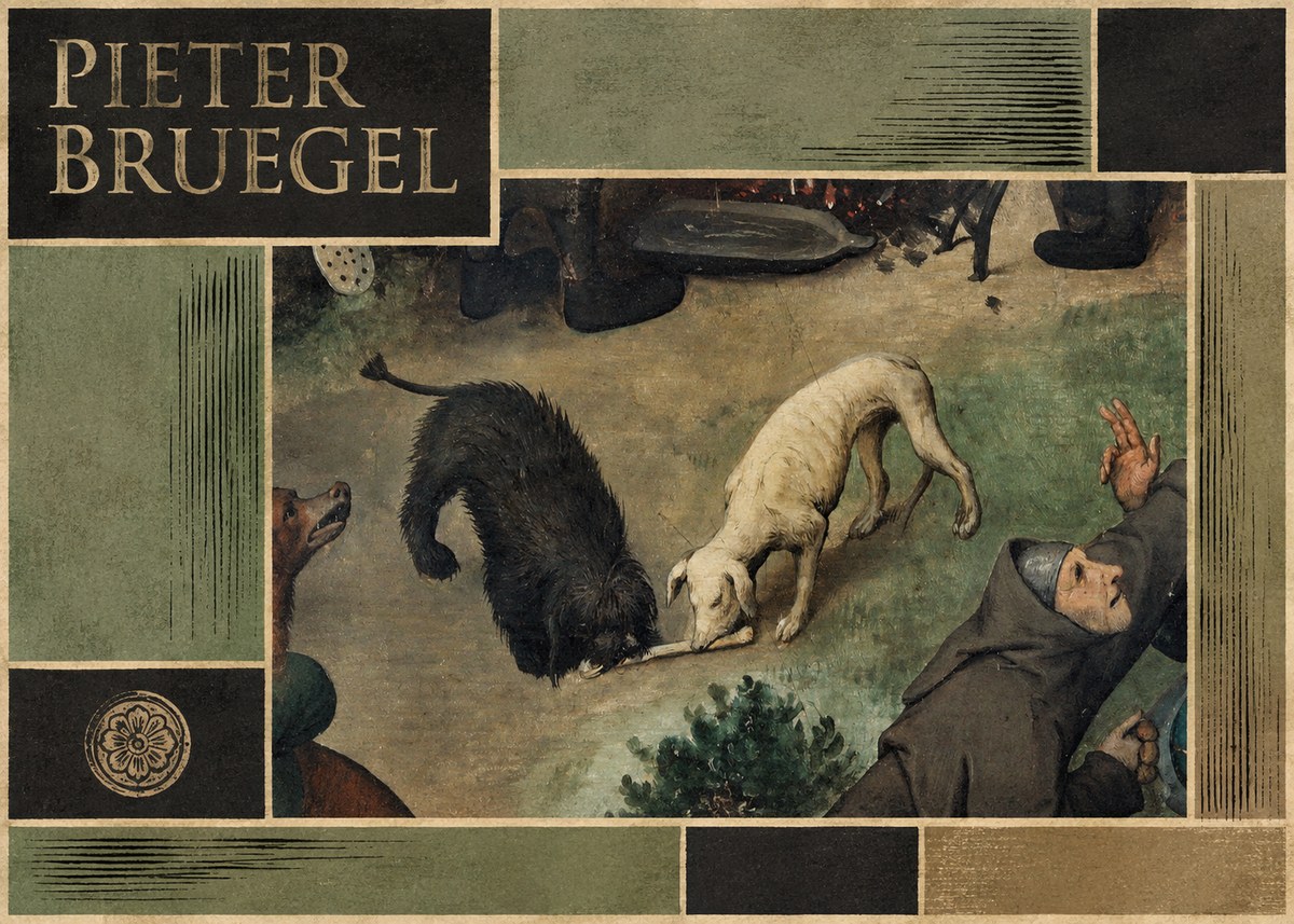 Pieter Bruegel The Beggars No5 - Póster