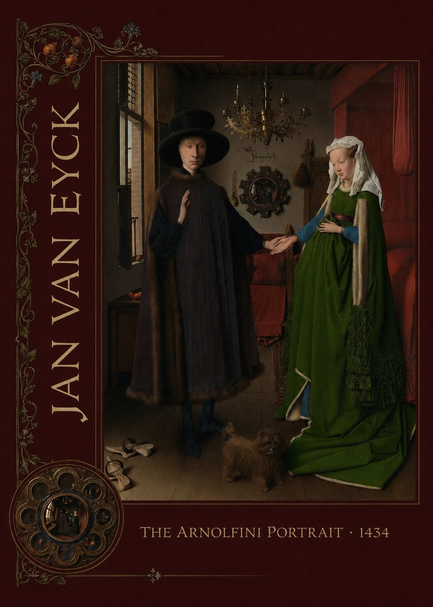 Jan van Eyck The Arnolfini Portrait VII No2 - Póster