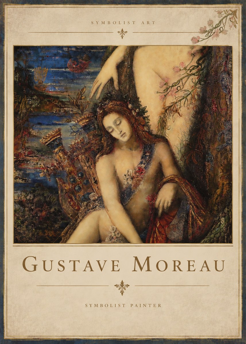 Gustave Moreau Symbolist Painting No4 - Póster