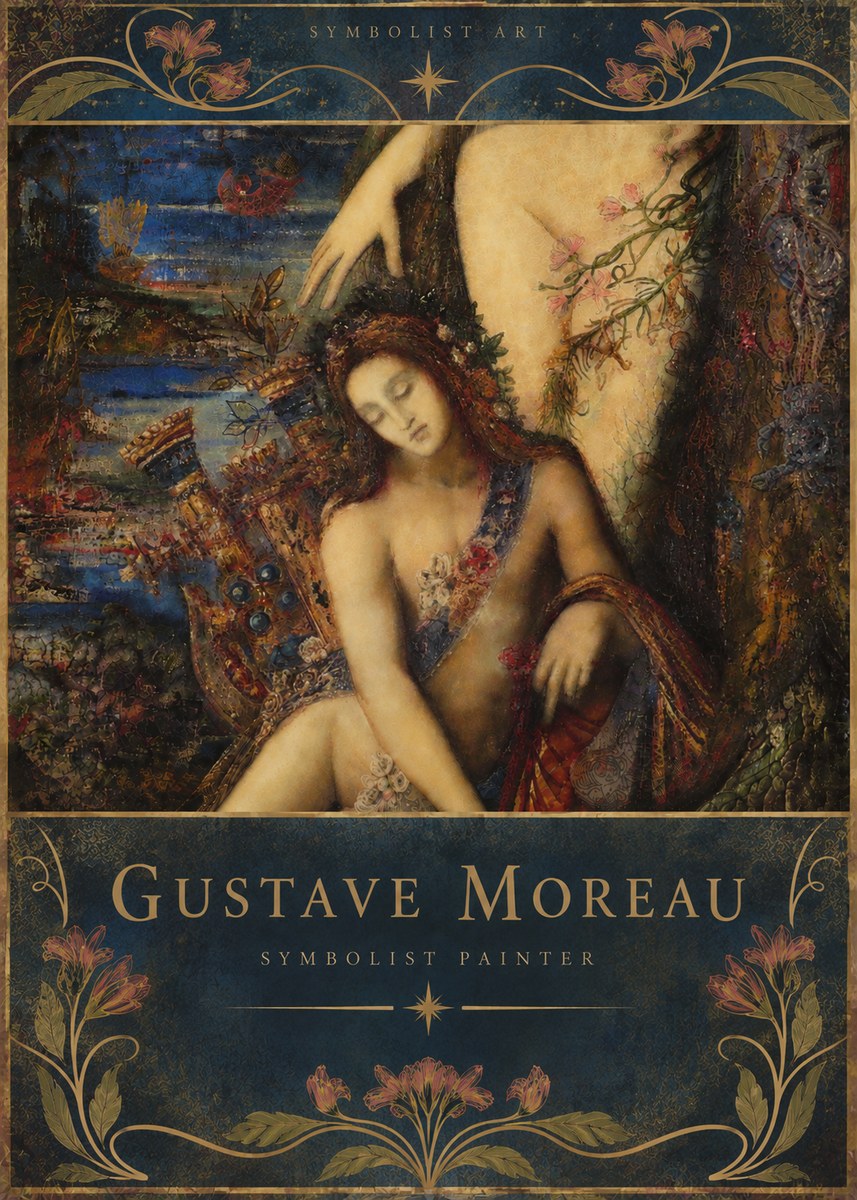 Gustave Moreau Symbolist Painting No6 - Póster