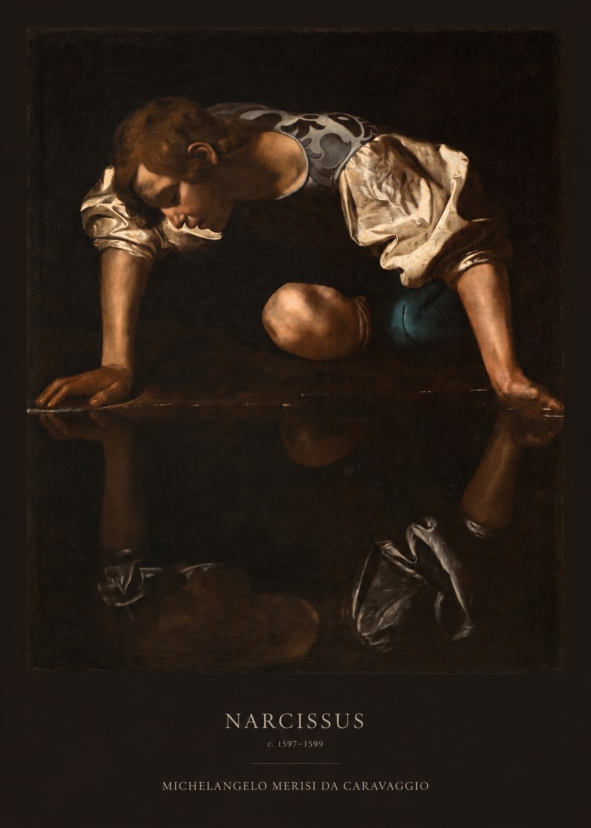 Michelangelo Merisi da Caravaggio Narcissus II No5 - Póster