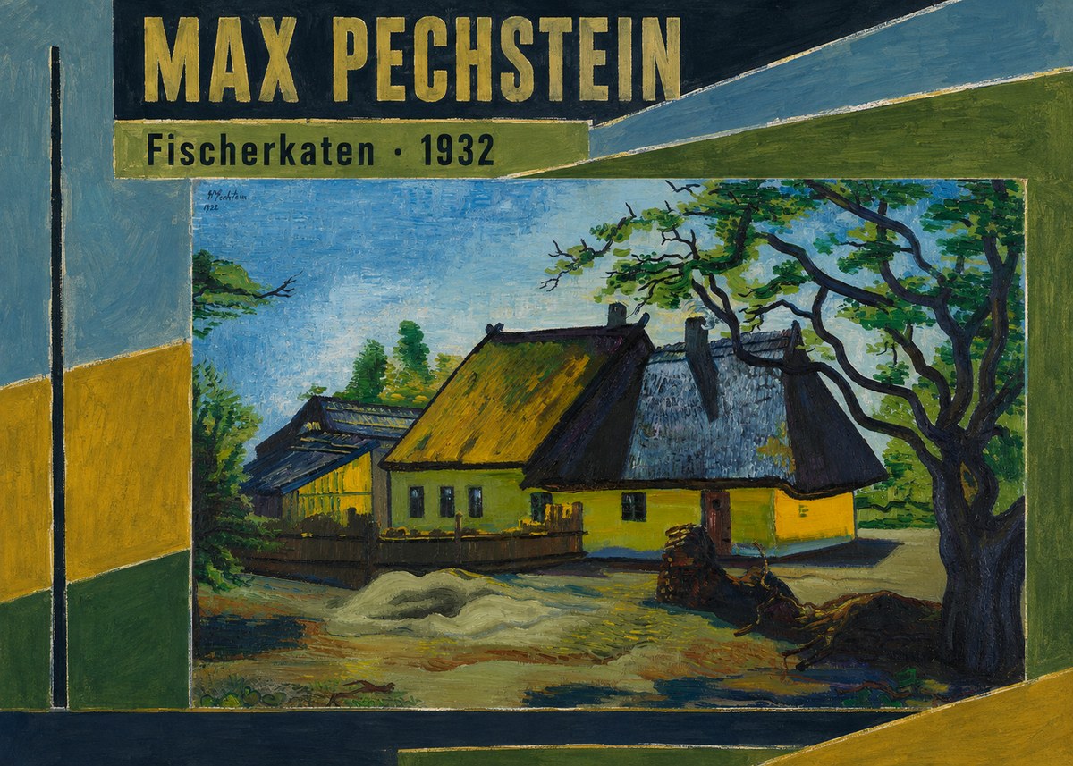 Max Pechstein Fischerkaten No6 - Póster