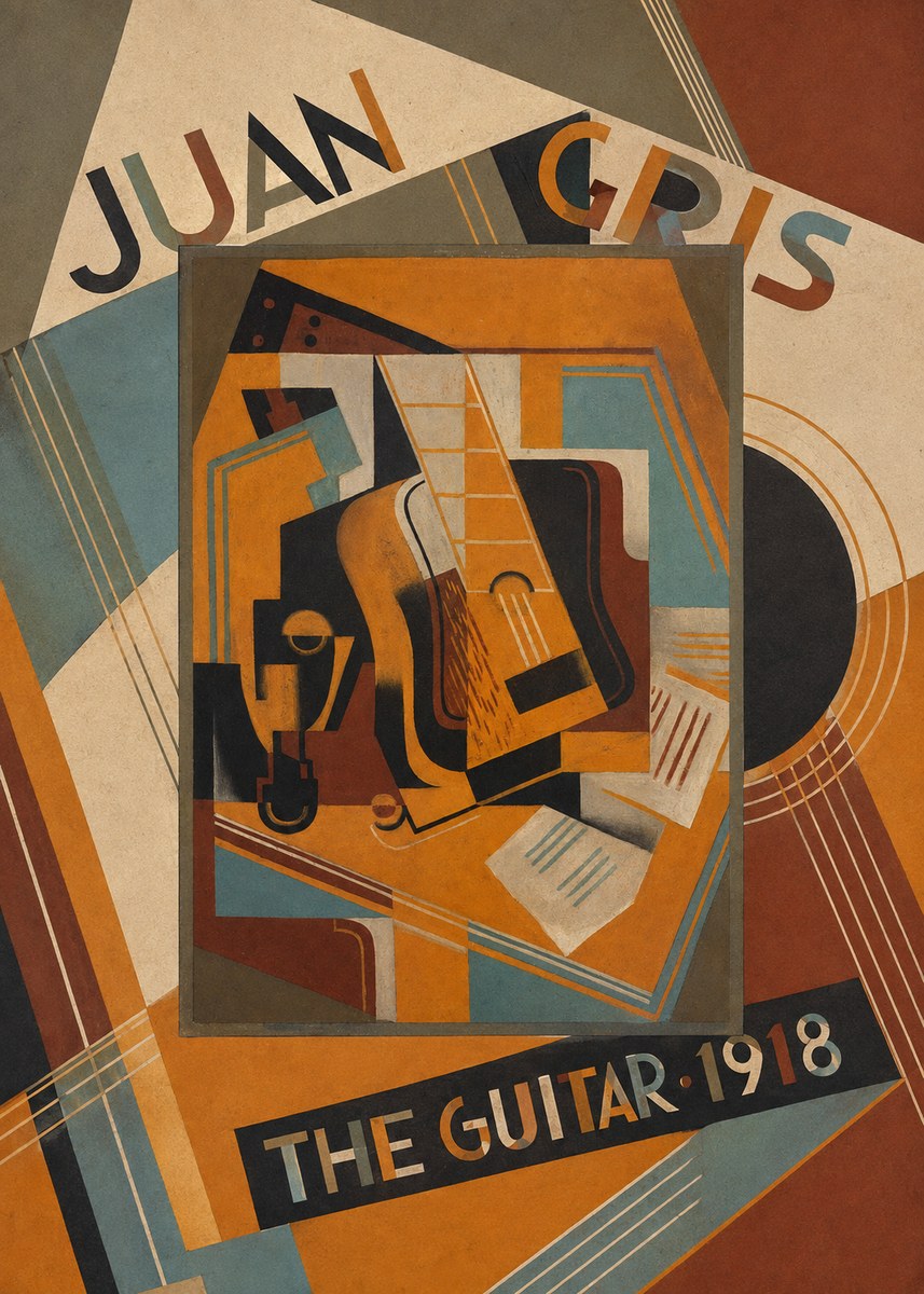 Juan Gris The Guitar No6 - Póster
