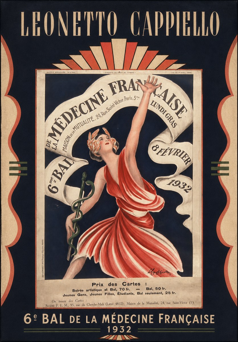 Leonetto Cappiello 6E Bal De La Médecine Française - 1932 No6 - Póster