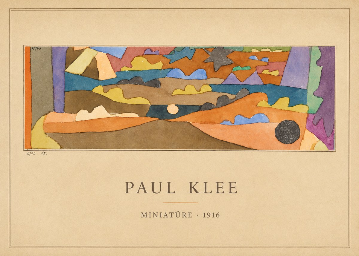 Paul Klee Miniatüre · 1916 No4 - Póster