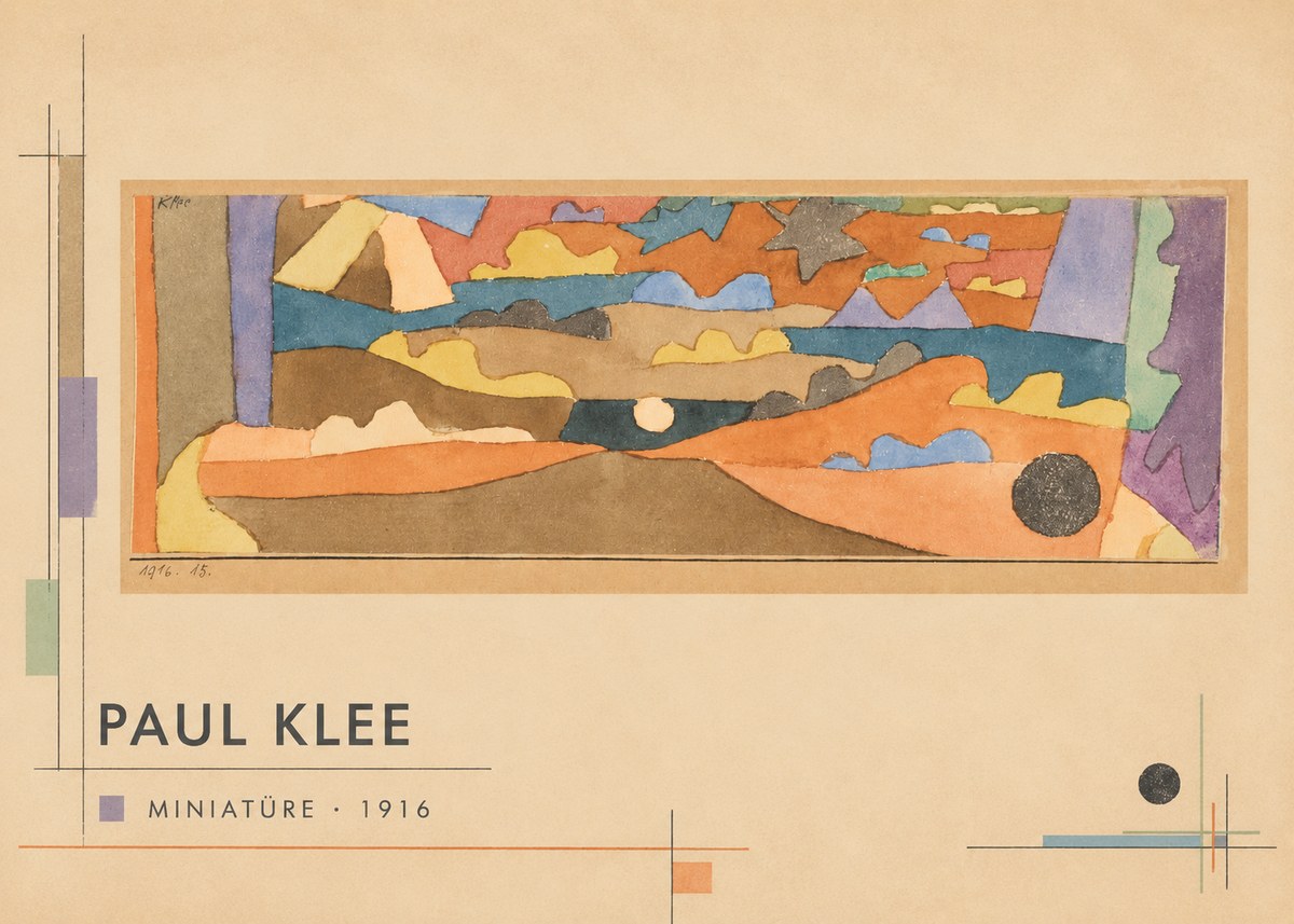 Paul Klee Miniatüre · 1916 No6 - Póster