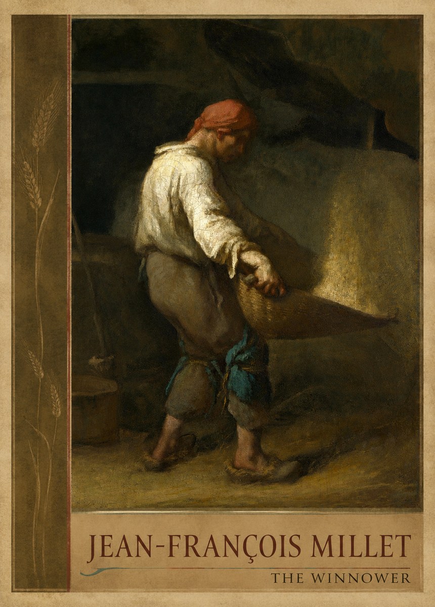 Jean-François Millet The Winnower No2 - Póster