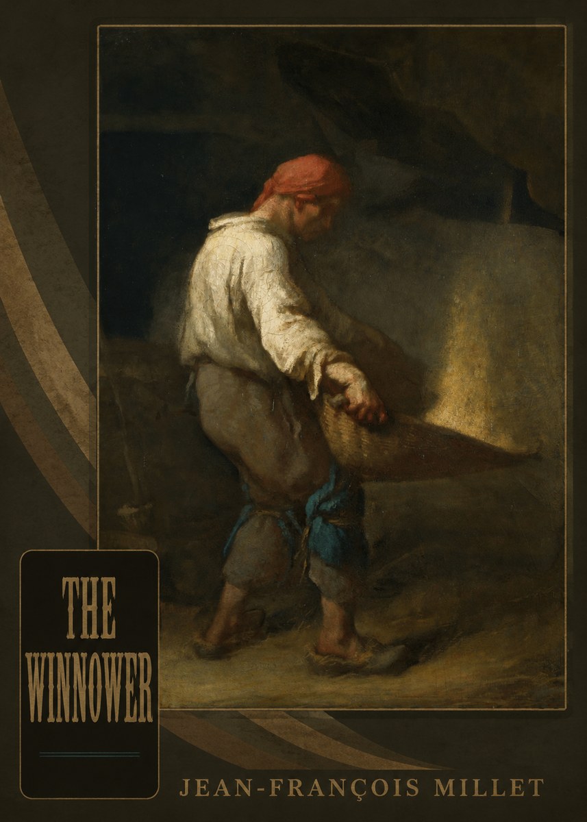 Jean-François Millet The Winnower No5 - Póster