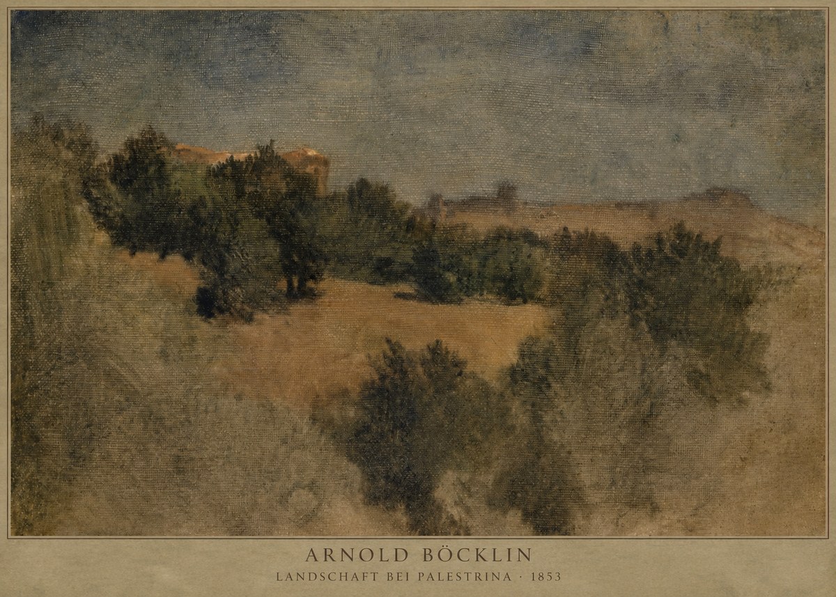 Arnold Böcklin Landschaft Bei Palestrina No2 - Póster