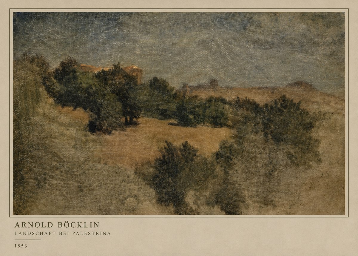 Arnold Böcklin Landschaft Bei Palestrina No3 - Póster