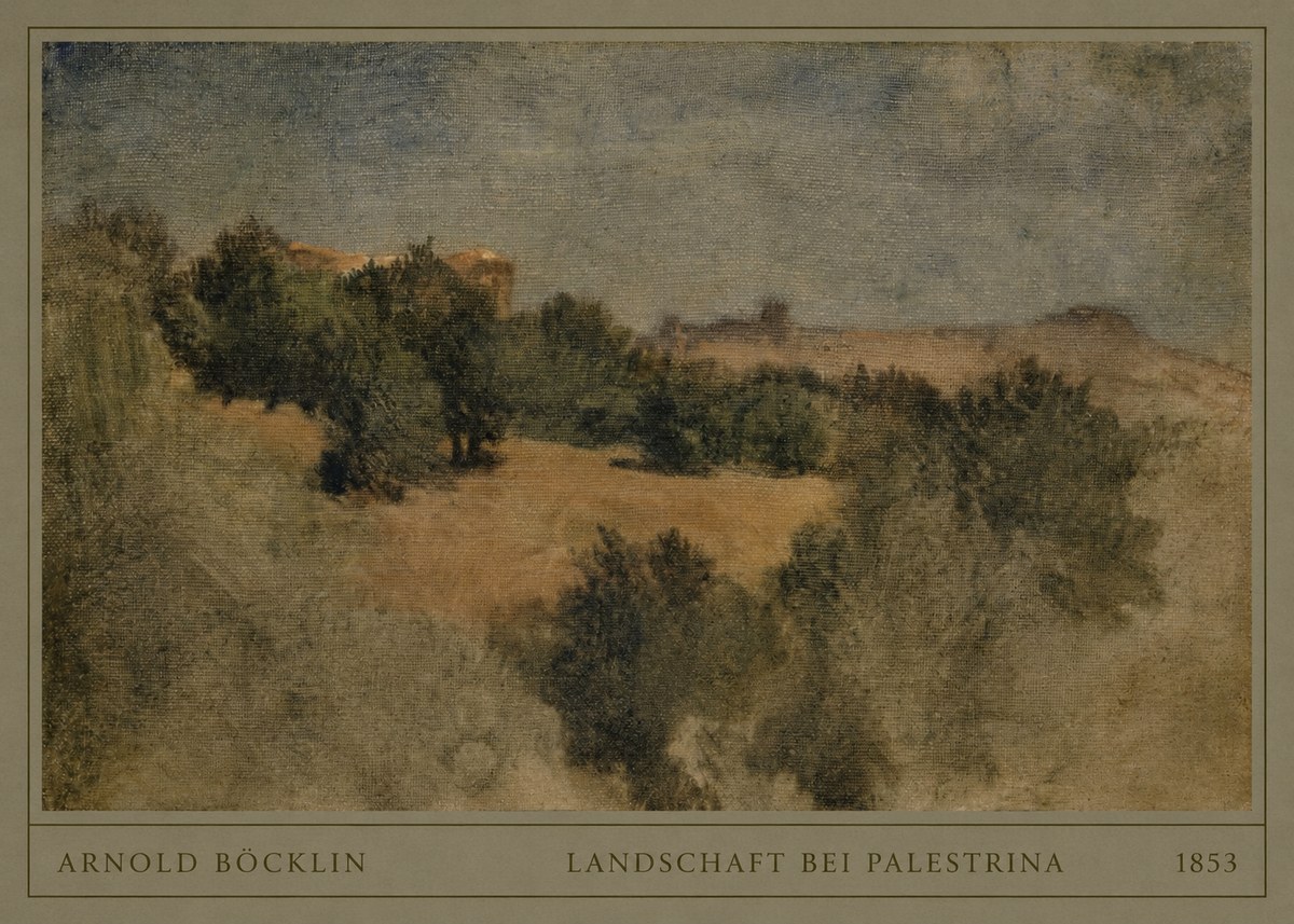 Arnold Böcklin Landschaft Bei Palestrina No4 - Póster