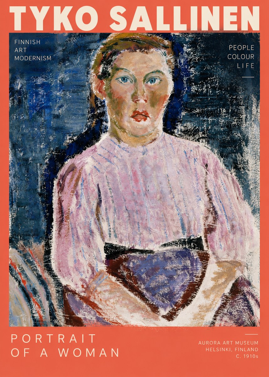 Tyko Sallinen Portrait of a Woman II No5 - Póster