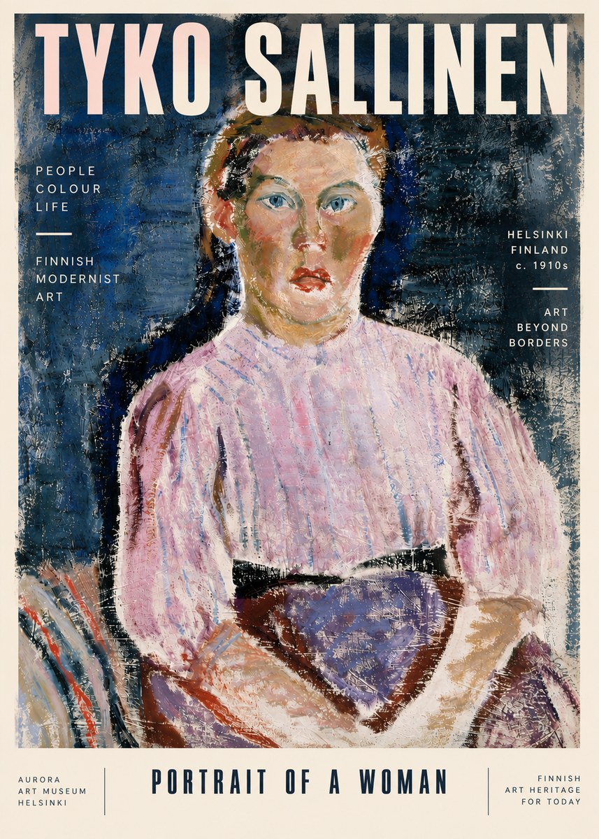 Tyko Sallinen Portrait of a Woman II No6 - Póster
