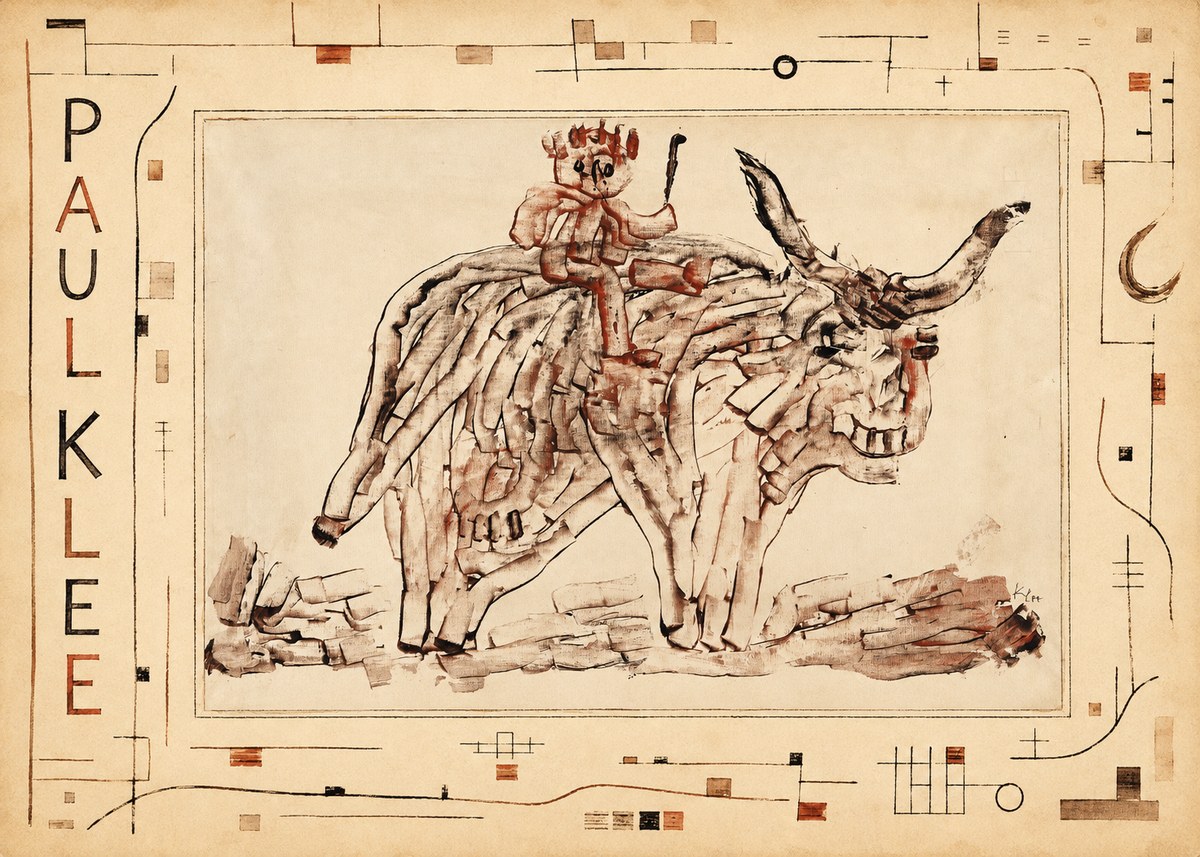 Paul Klee Bear Rider No3 - Póster