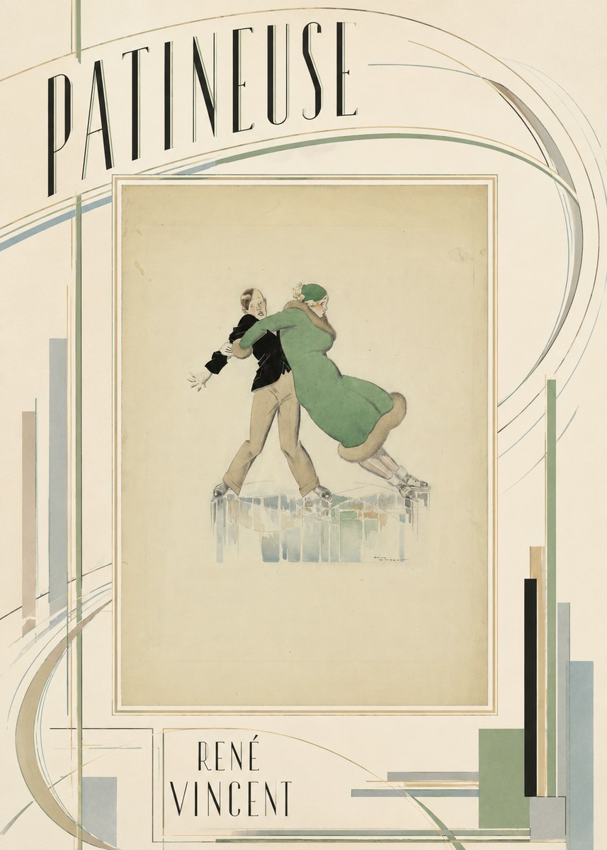 René Vincent Patineuse No3 - Póster