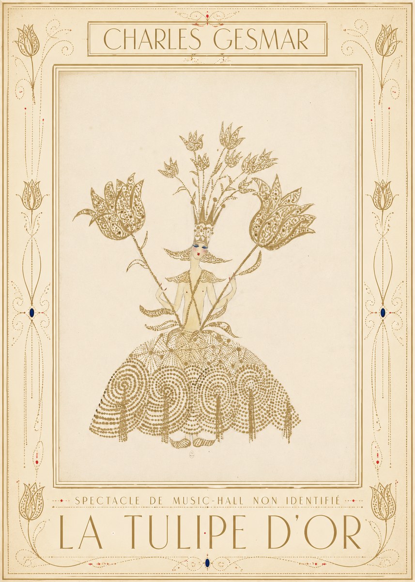 Charles Gesmar La Tulipe D'or No1 - Póster