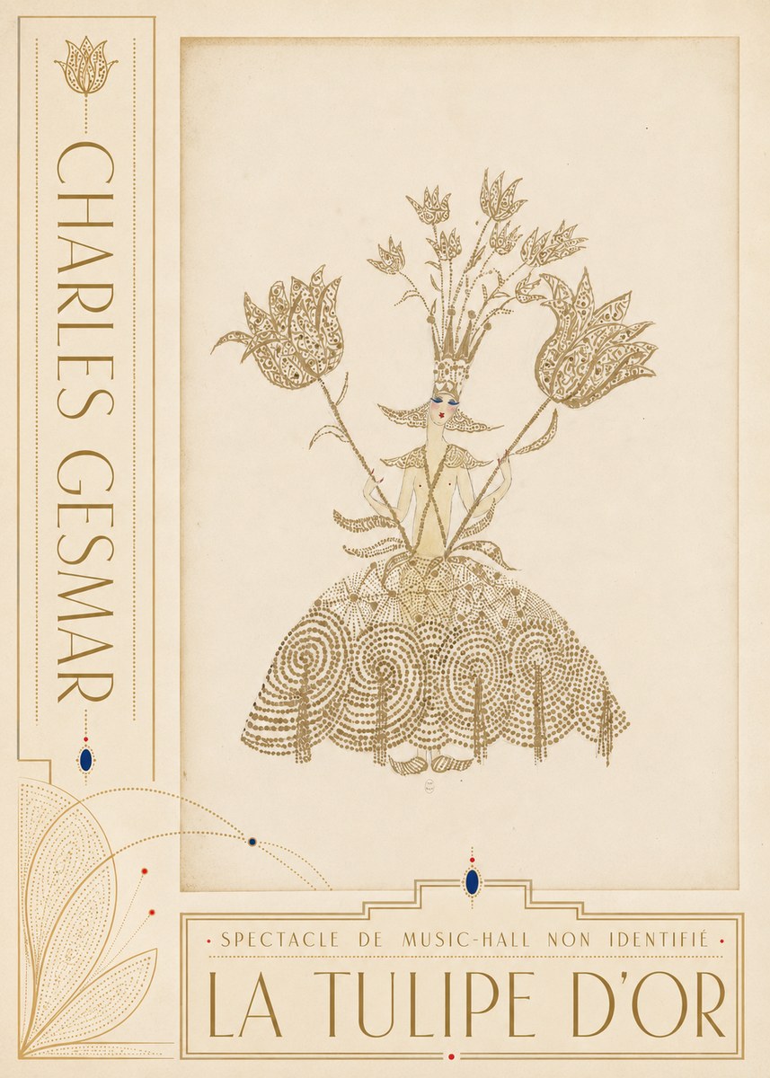 Charles Gesmar La Tulipe D'or No2 - Póster