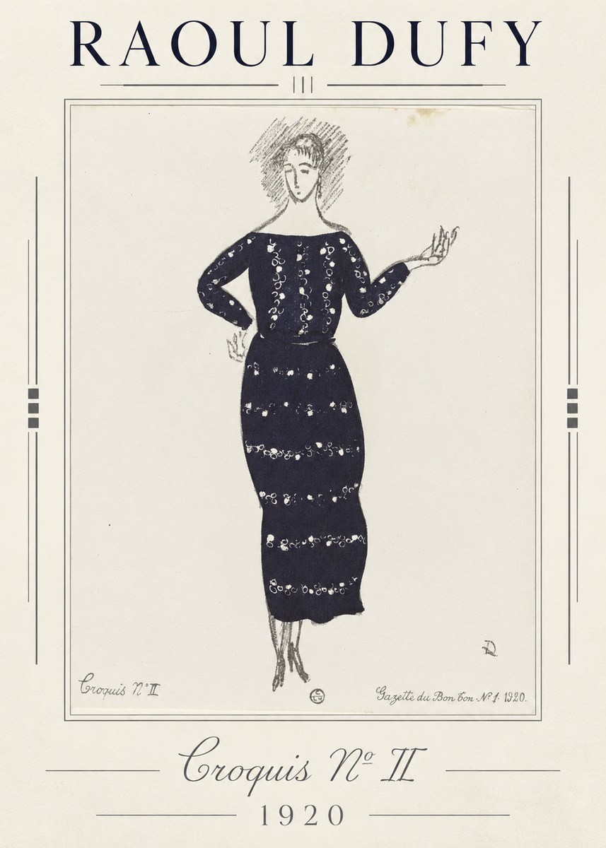 Raoul Dufy Croquis N° Ii No1 - Póster