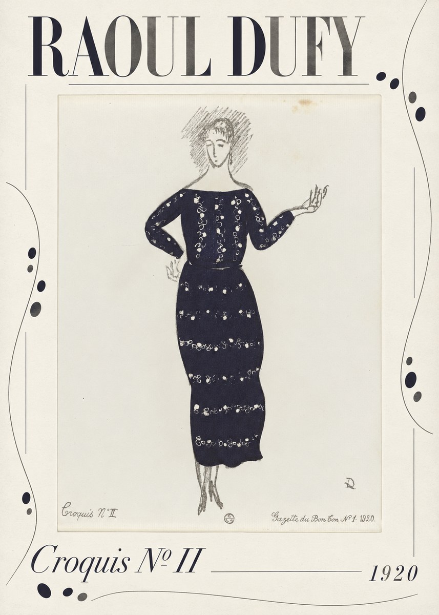 Raoul Dufy Croquis N° Ii No3 - Póster
