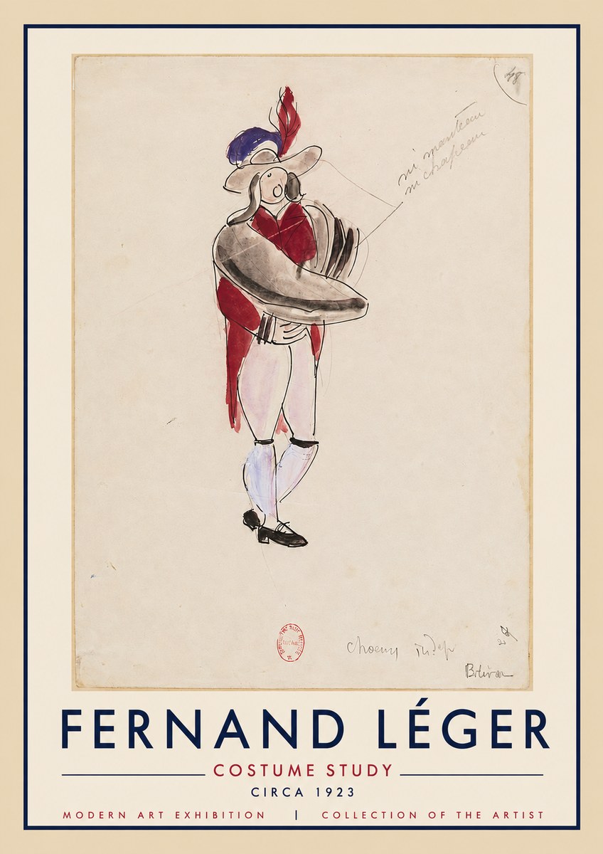 Fernand Léger Costume Study I No4 - Póster